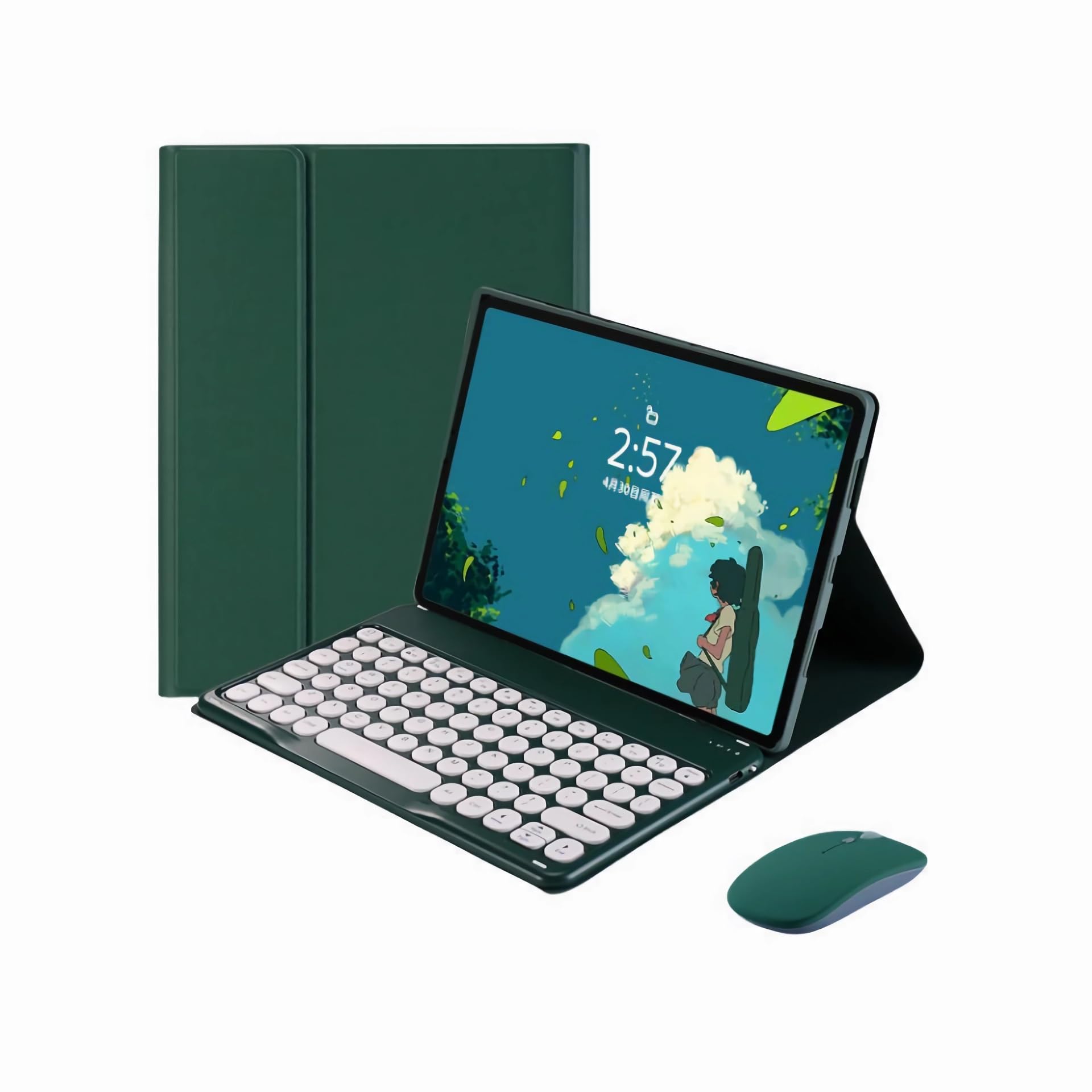 【未使用同様】Fire HD 10 13世代+ キーボードカバー + マウス Amazon | マウス付き Fire HD10 キーボードケース 3点セット 第