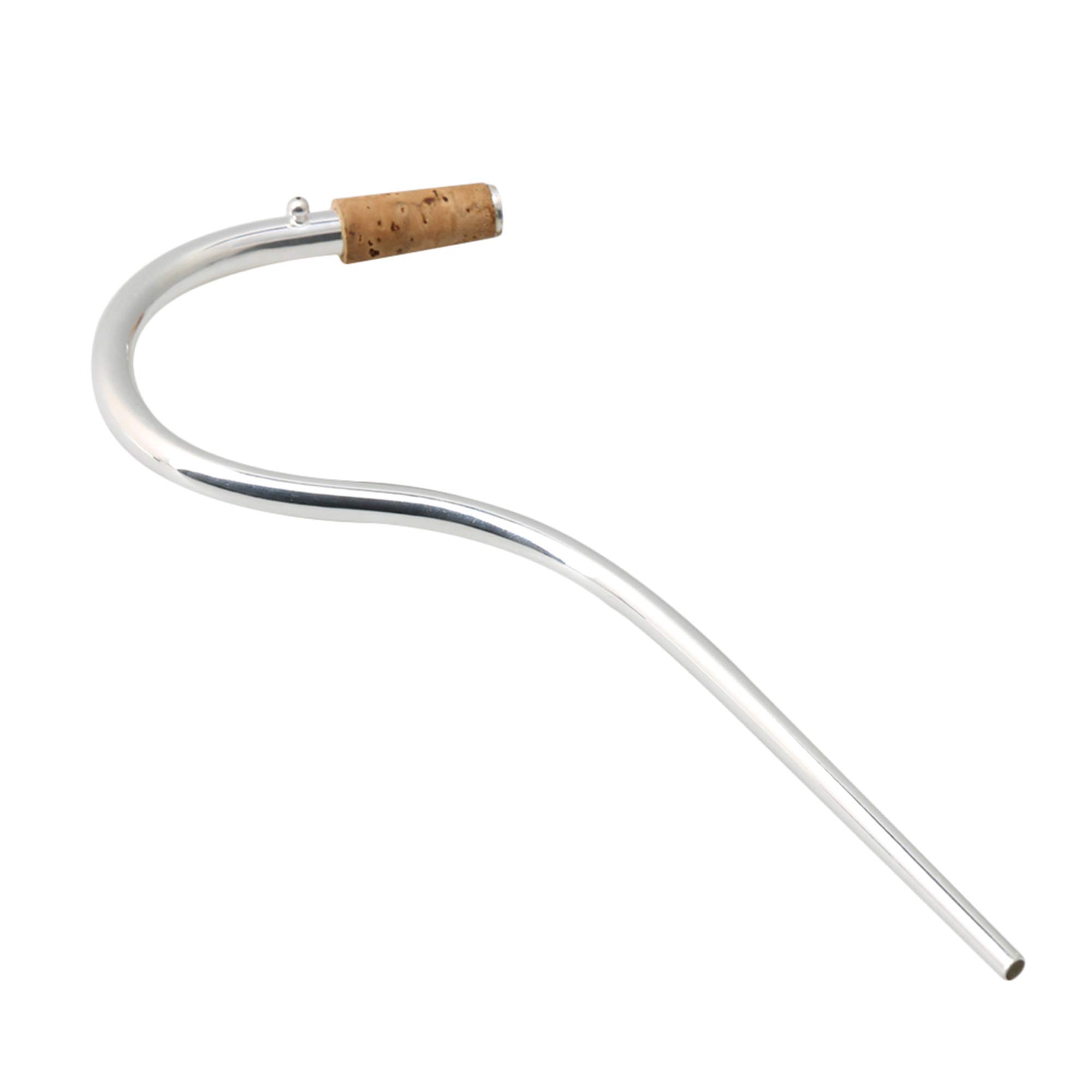 21,5 cm de longitud chapado en plata fagot crook de cobre con corcho instrumentos de viento de madera accesorios