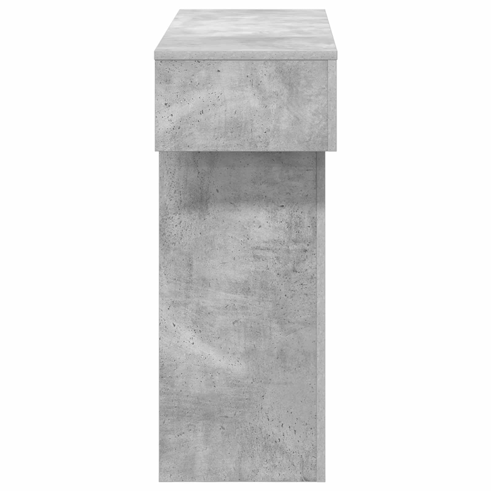 Générique Tavolo consolle grigio cemento 101 x 30 x 74 cm | Design minimalista, scaffalatura, costruzione robusta, per ingresso soggiorno sala da pranzo