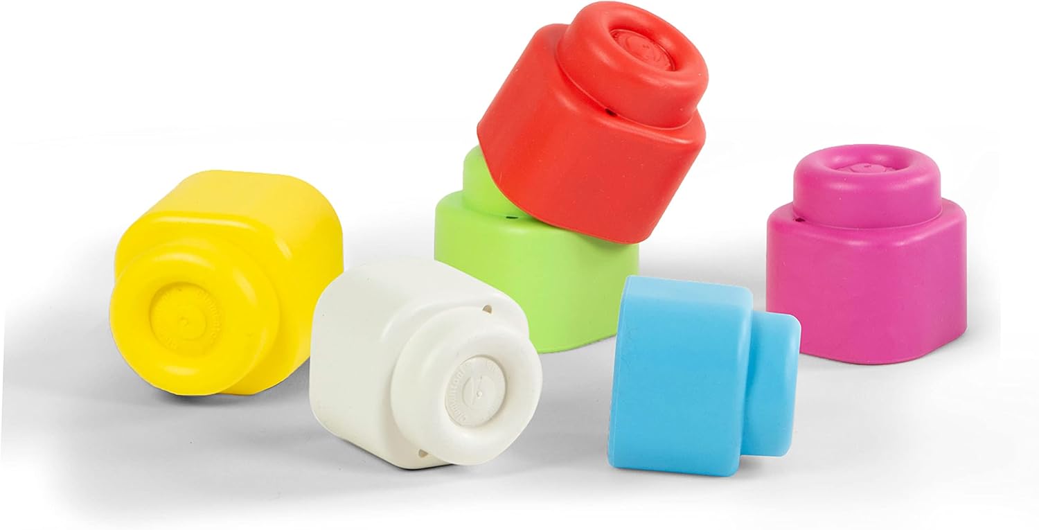 Clementoni Clemmy Bumba 66954 Bucket Blocks Children's Construction Toy for Toddlers 6-36 Months, Multicoloured