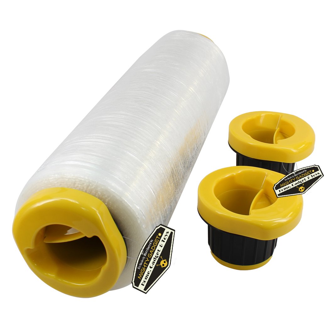 1 Pair of Mighty Gadget (R) Hand Wrapping Stretch Wrap Dispensers - Fits Any 3 inch Stretch Film Core