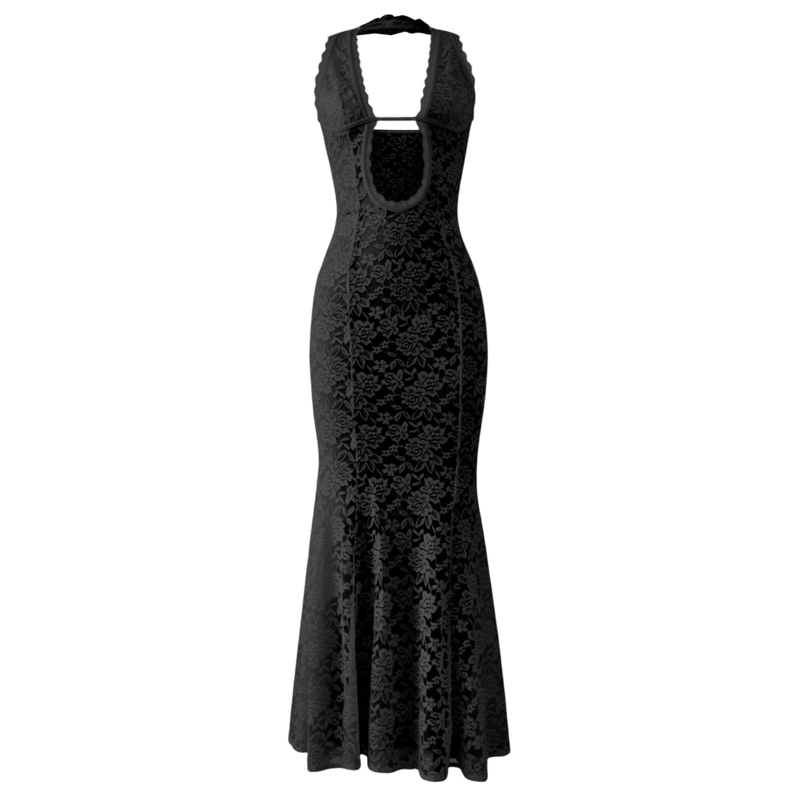 Generisch Elegante vestido de playa de maternidad con ribete de encaje, dobladillo fluido, vestido largo de resort para embarazadas, vestido de bikini aireado para vacaciones