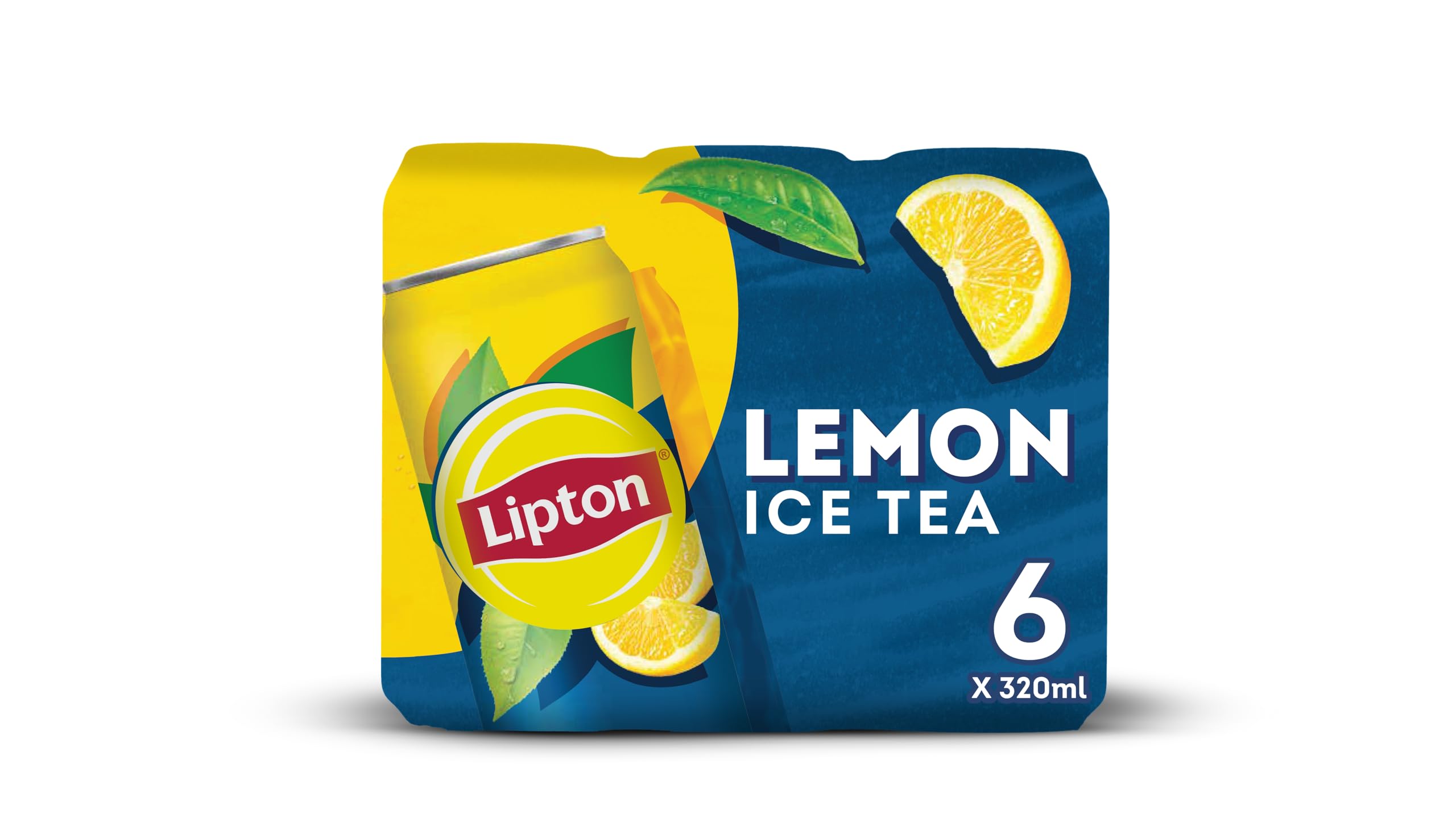 Lipton Ice Tea Lemon, Non-Carbonated Iced Tea Drink, Cans, 320 Ml, Pack Of 6