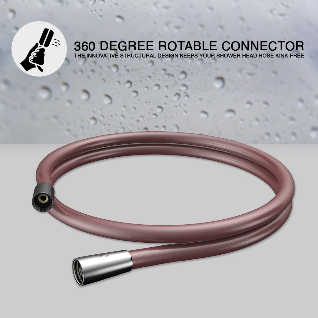 RN PVC High Quality Shower Hose - Rose Gold