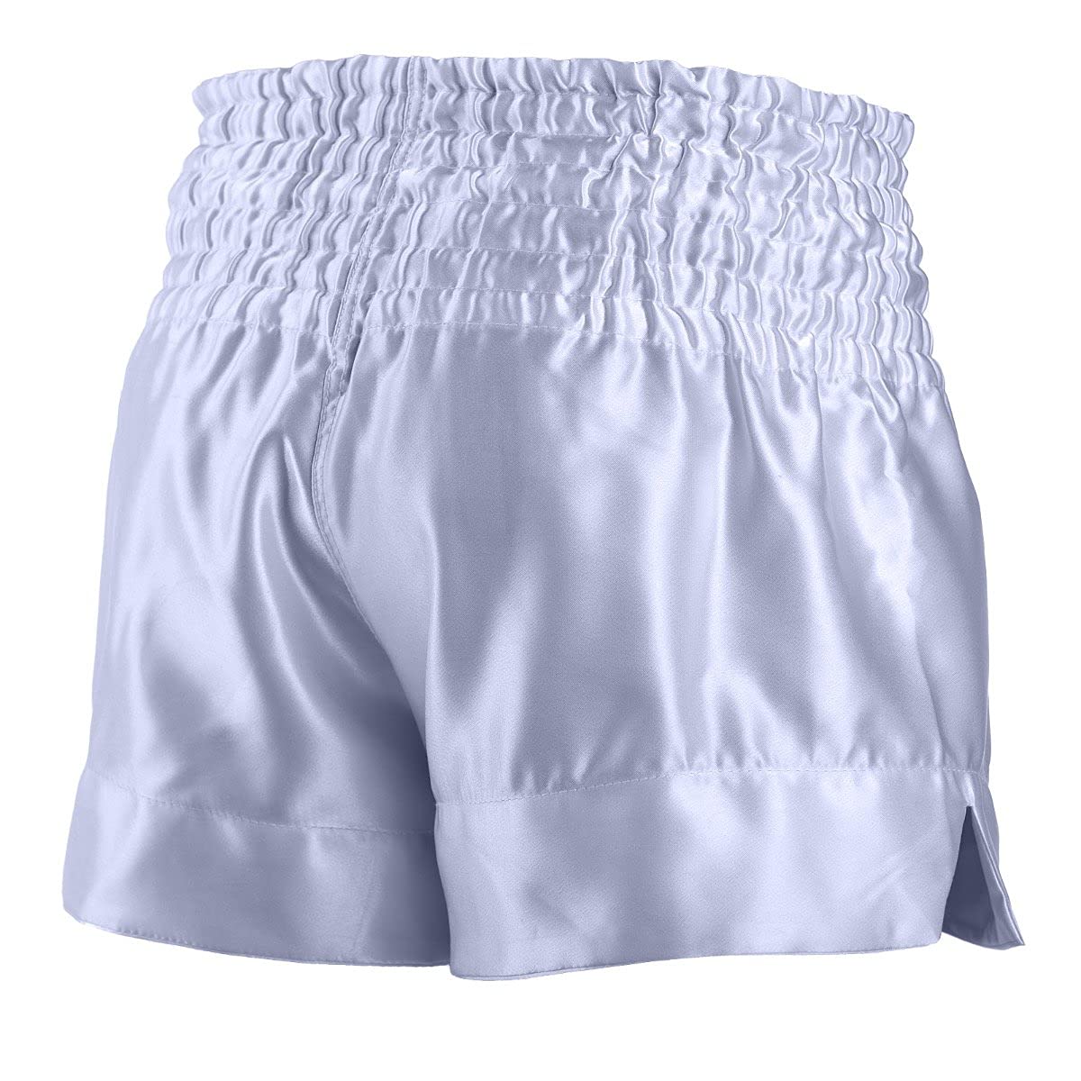 Hardcore Training Pantaloncini classici da Muay Thai, da uomo, per boxe, BJJ, MMA, bianco, L