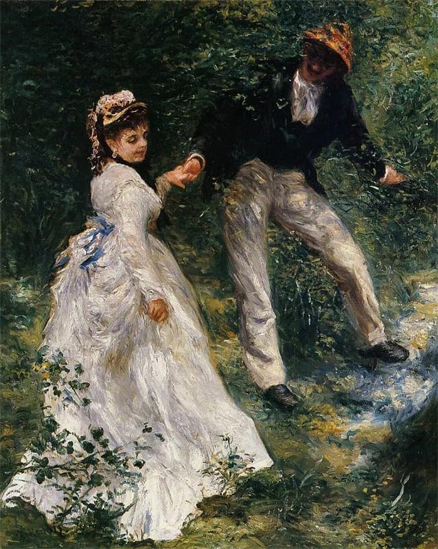 Arte de pared de Renoir, un póster retro de El Paseo ideal para tu sala de lectura