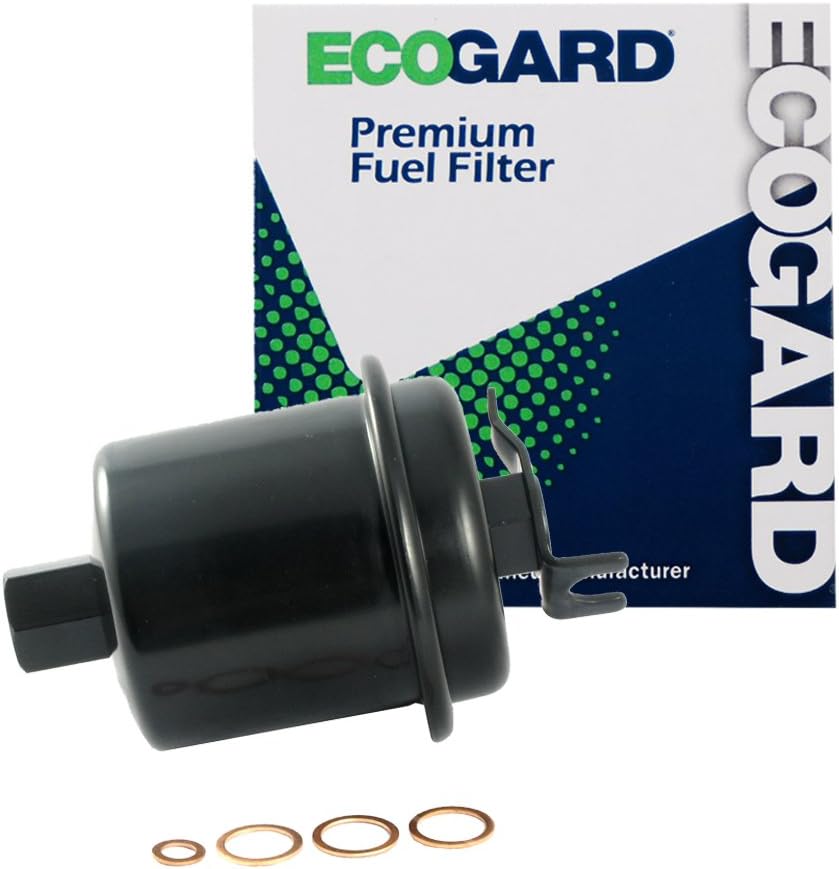 ECOGARD XF44870 Engine Fuel Filter - Premium Replacement Fits Honda Civic, Accord, CR-V, Odyssey, Prelude, Civic del Sol/Acura Integra, CL, RL, TL, EL/Isuzu Oasis