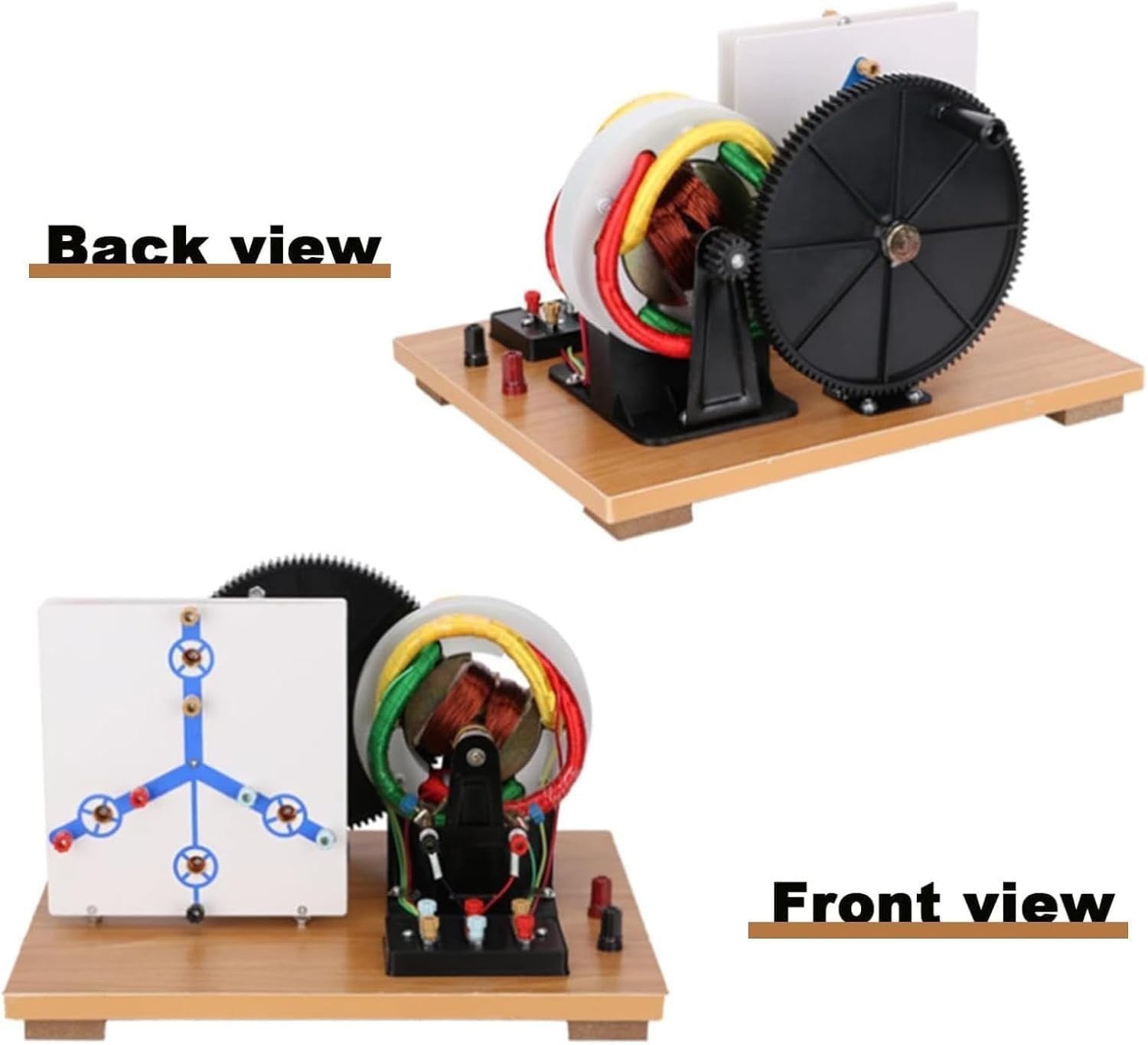 Generador Trifásico De Ca/CC Accionado Manualmente, Modelo Físico De Generador Eléctrico para Armar, Kit De Experimentos De Física para Demostraciones En El Aula.