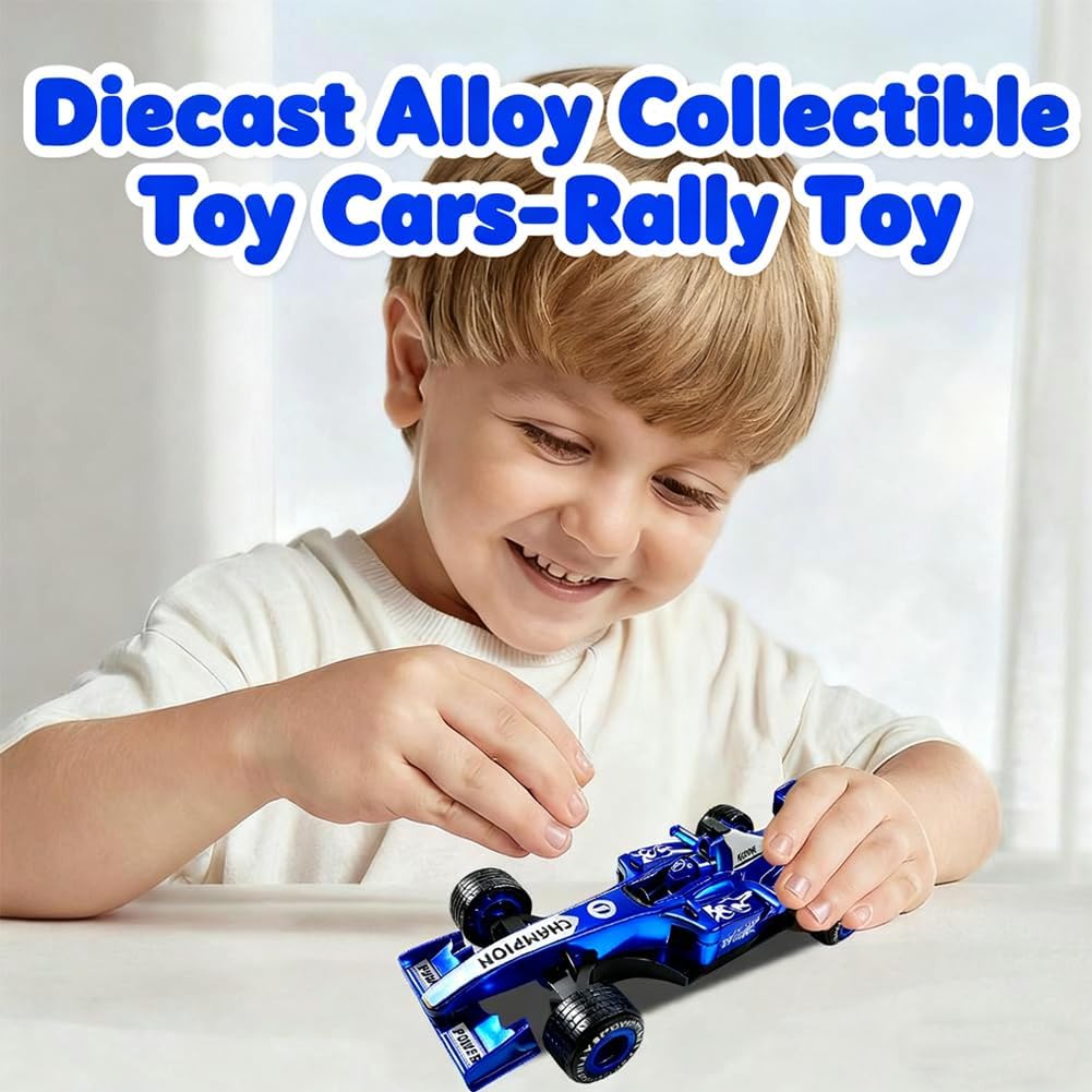 KUONTD Toy Cars Set Mini Racing, F1 Cars Hot Flame Alloy Sports Model, Diecast Alloy Collectible Toy C-ar M-odel - Image 4