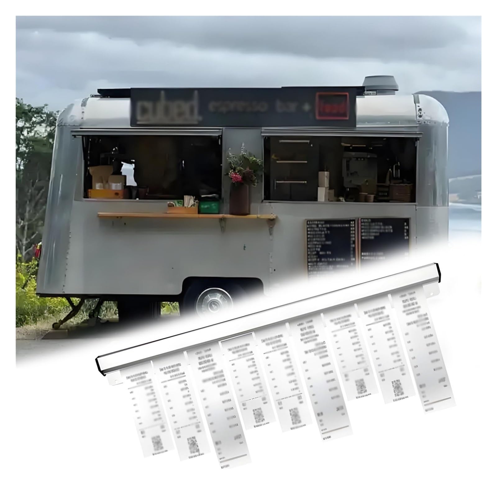 porta-tickets para restaurante Carril Para Tickets De Catering, Pinza De Aluminio Para Restaurantes/cocinas, 30 Cm 45 Cm 50 Cm 60 Cm 90 Cm 100 Cm 120 Cm. Clip Para Recibos De Pedidos Con Tornillos Y C