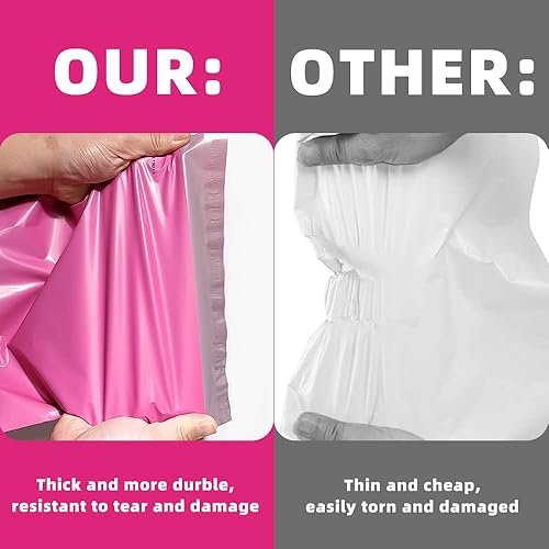 Miniatura 9 de POLYSELLS 100 sobres de envío de polietileno negro de 14.5 x 19 pulgadas, sellado adhesivo fuerte, bolsas de correo postal impermeables y