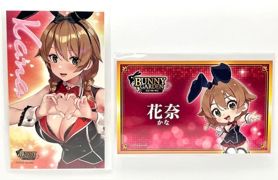 バニーガーデン アクリルスタンド アクリルボード 7点セット バニーガーデン』後ろ姿まで見れちゃう！花奈、凜、美羽香「両面