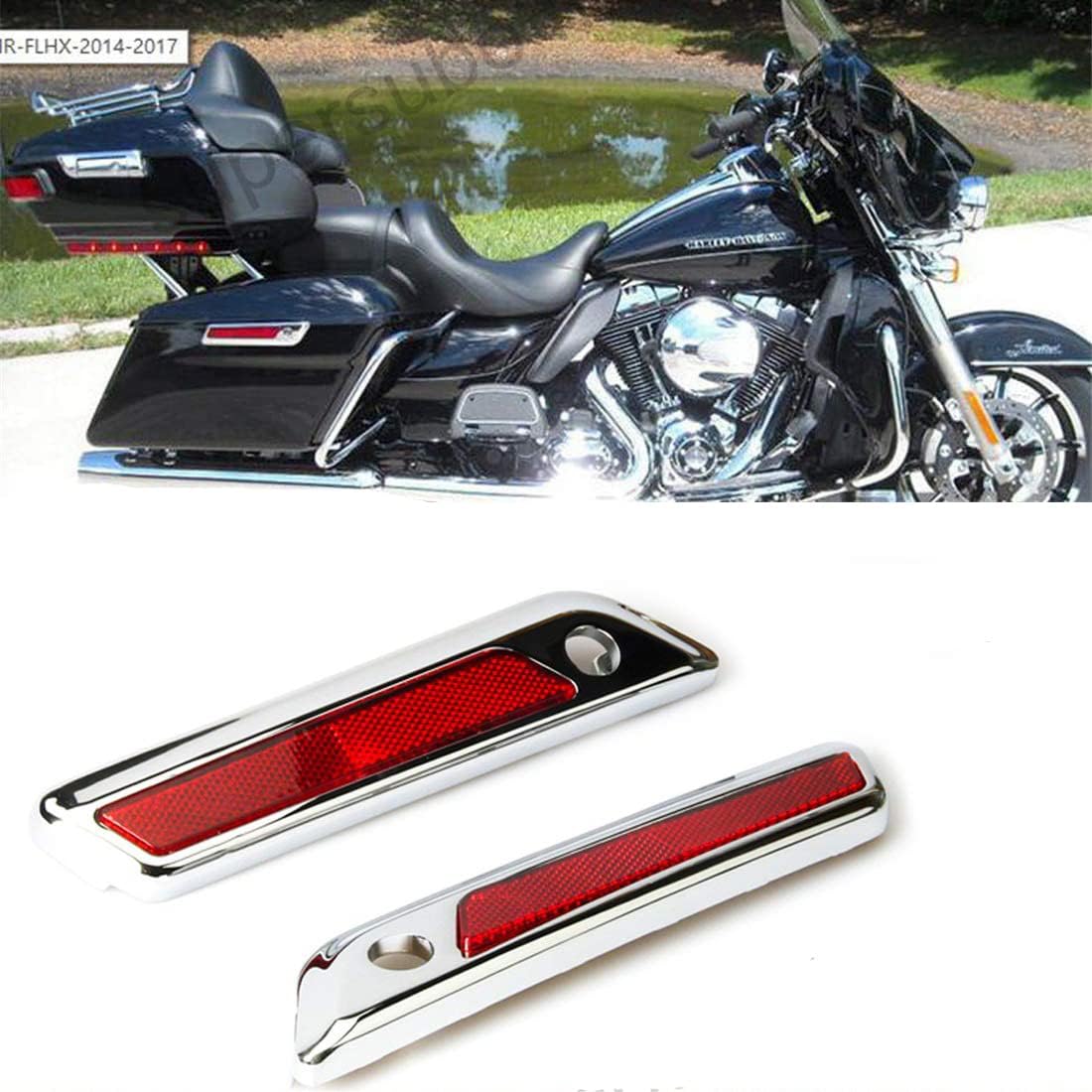 Saddle Bag Hinge Latch Covers For harley Touring Street Glide FLHT 20142017 New