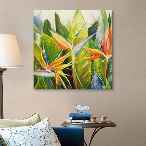 Miniatura 8 de Bird of Paradise I - Lienzo decorativo para pared diseño floral