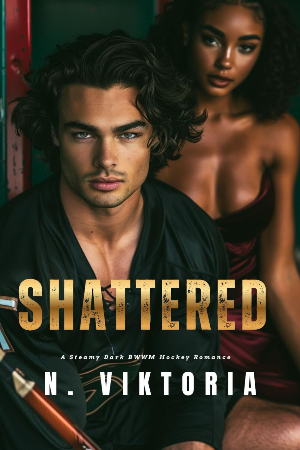 Shattered: A Steamy Dark BWWM Interracial Multicultural Standalone Hockey Sports Romance Novel (ICE & OBSESSION)