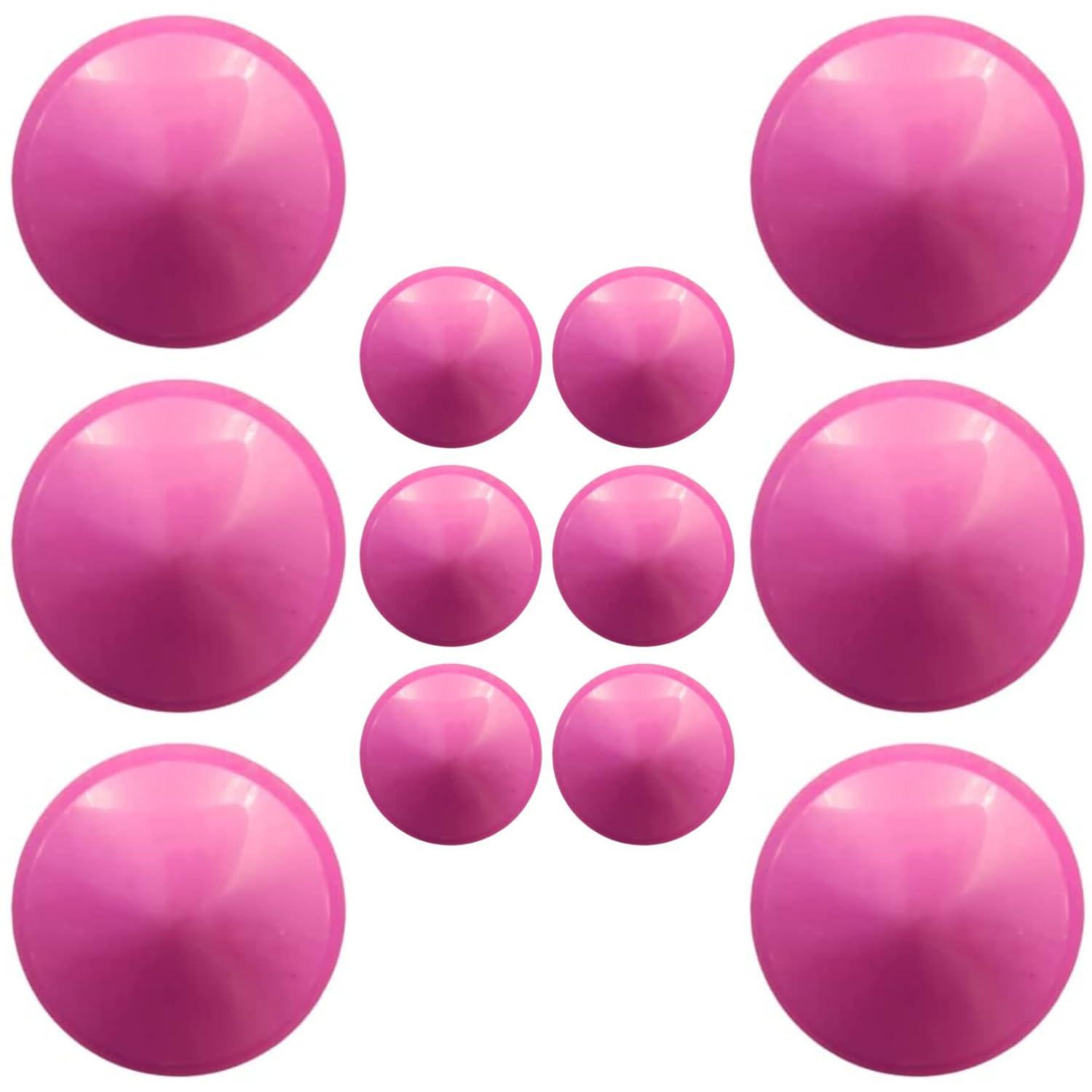 Ani accessories Round Pink Pointed Button for Clothes Double Breasted Coat Blazer Suit Bandhgala Sherwani and Indian Dresses Sports Coat (Pack of 12, Pink)-image-3