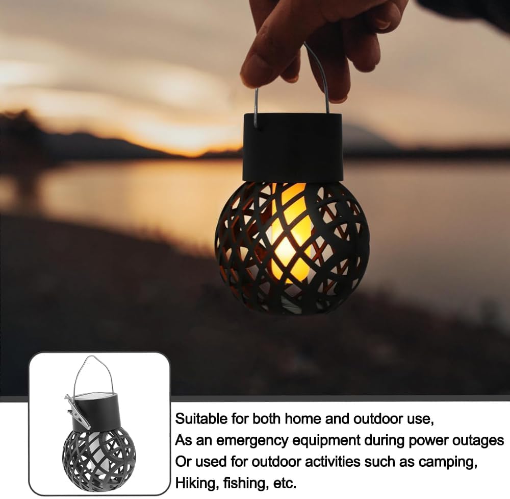 8 Piezas Luces solares colgantes,Luces solares impermeables IP65,Lmpermeable Farolillos Solares,Lamparas Solares Exterior Jardin para Acampar, Jardín, Terraza, Porch