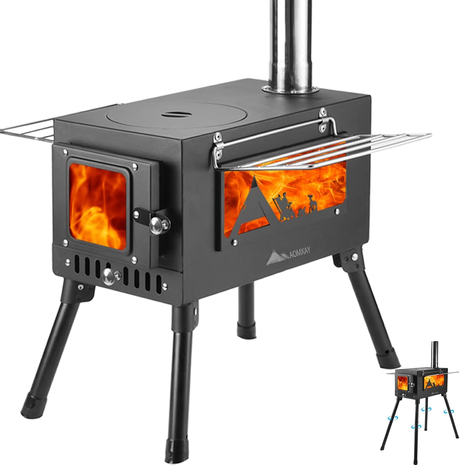 Aomxay wood burning stove,Portable tent stove,camping tent