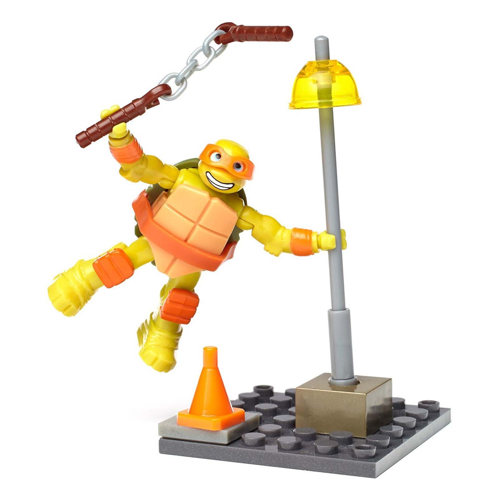 Mega Bloks Nina Żółwie Nina Mikey Street Lamp Slam zestaw budowlany