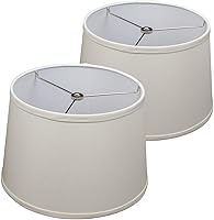 Vista 14 de FenchelShades.com - Juego de 2 pantallas de lámpara de 10 pulgadas de diámetro superior x 12 pulgadas de diámetro inferior x 8 pulgadas de altura