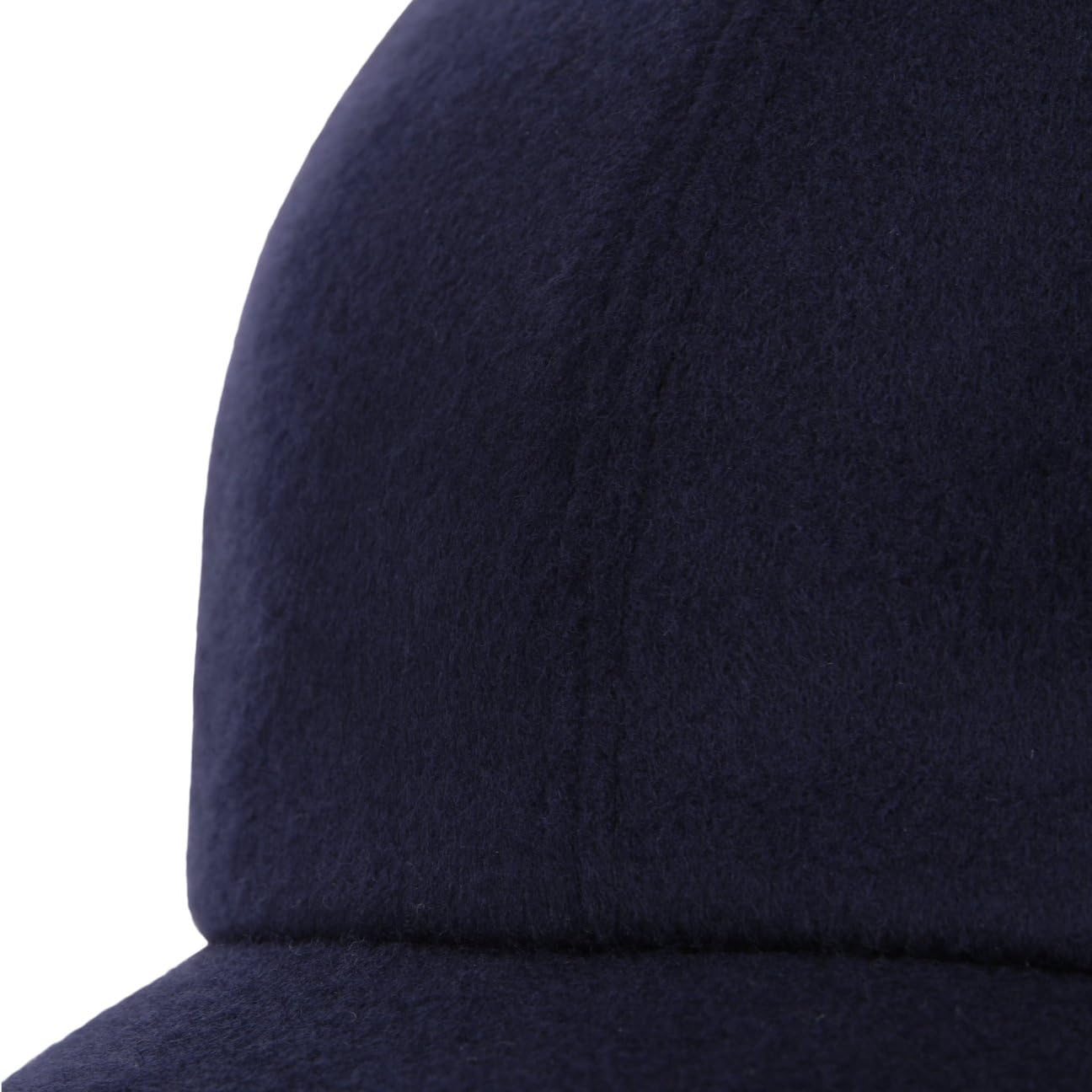 Borsalino Hiker czapka z merynosów dla kobiet/mężczyzn - Made in Italy wełniana czapka baseballowa z podszewką, daszek, zapięcie na rzep jesień-zima jesień zima
