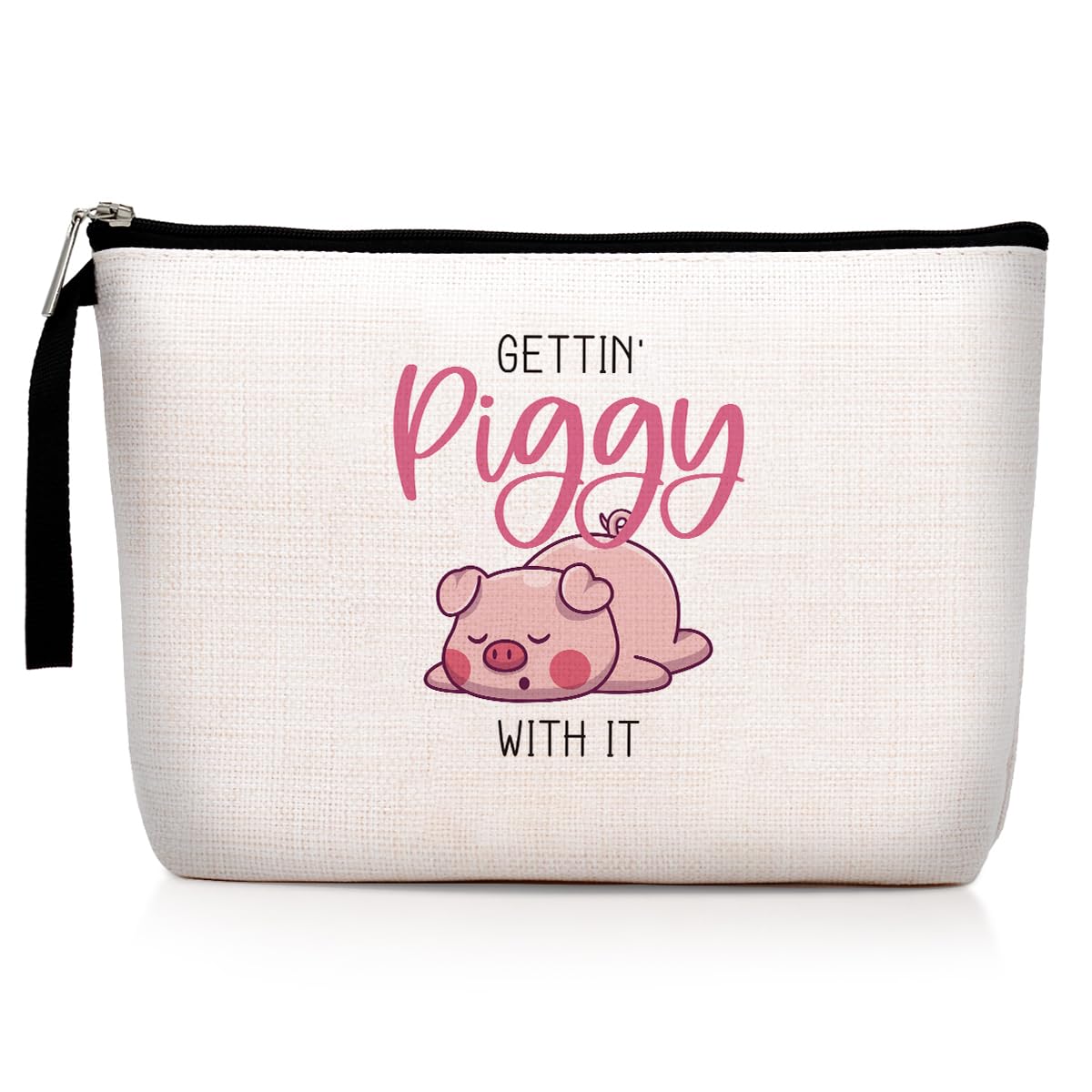 Hanamiya Na Pig Gifts for Women, Pig Stuff Cosmetic Bag, Animal Lovers Gifts Birthday Graduation Gift for Women Girl Friends Funny Piggy Makeup Bag