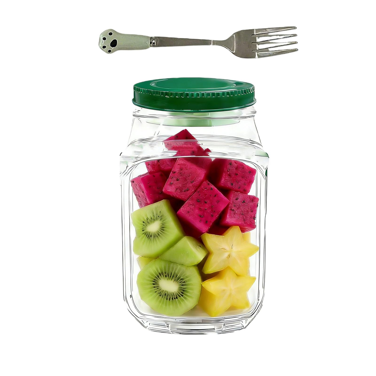 2026 Green Portable Jar Making it Easy to Carry Whether at Home Outdoors on The Go or at