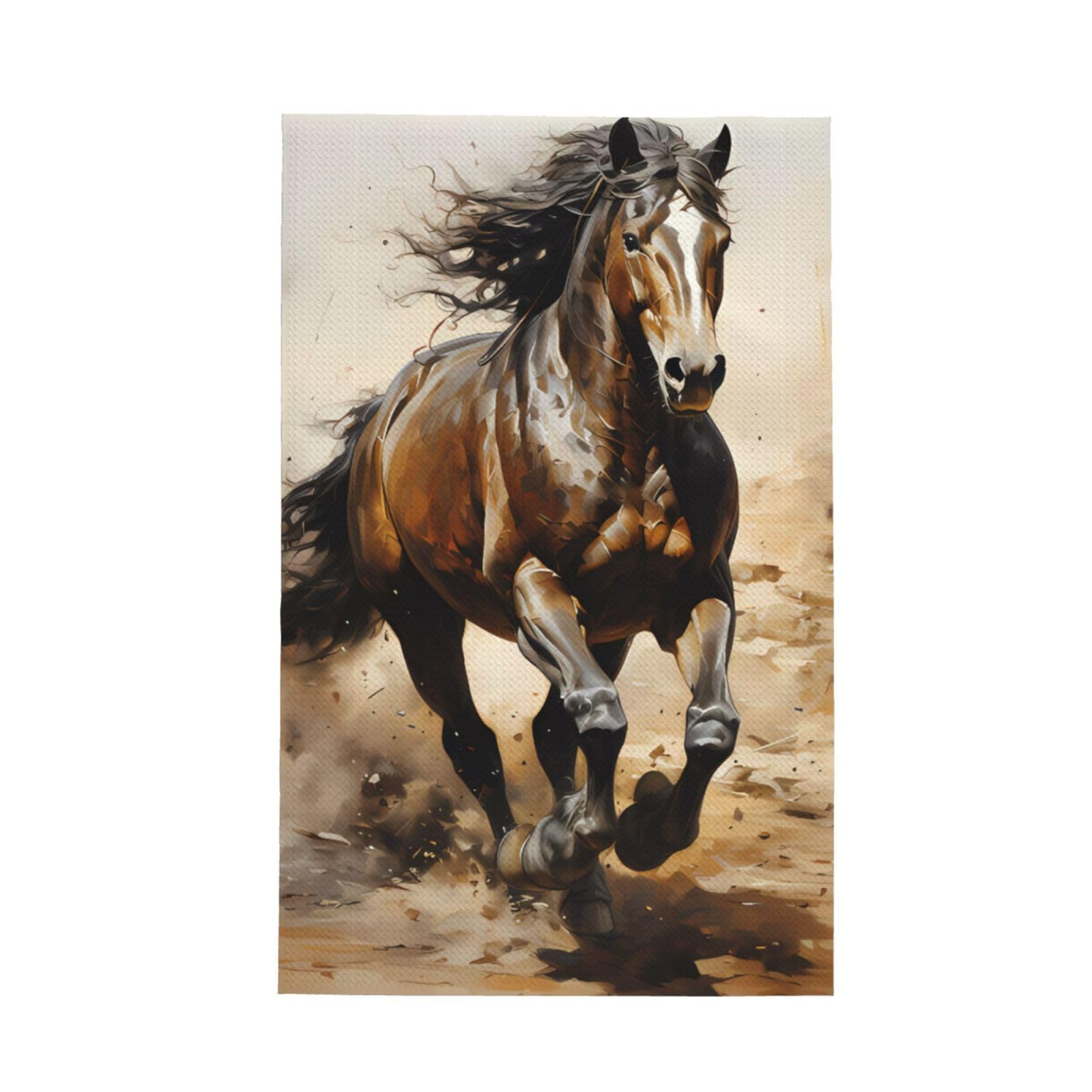 SXZVVBN Western Horse Super Absorbent Microfibre Waffle Towels Fast Drying Dish Cloths Home Cafe Barista
