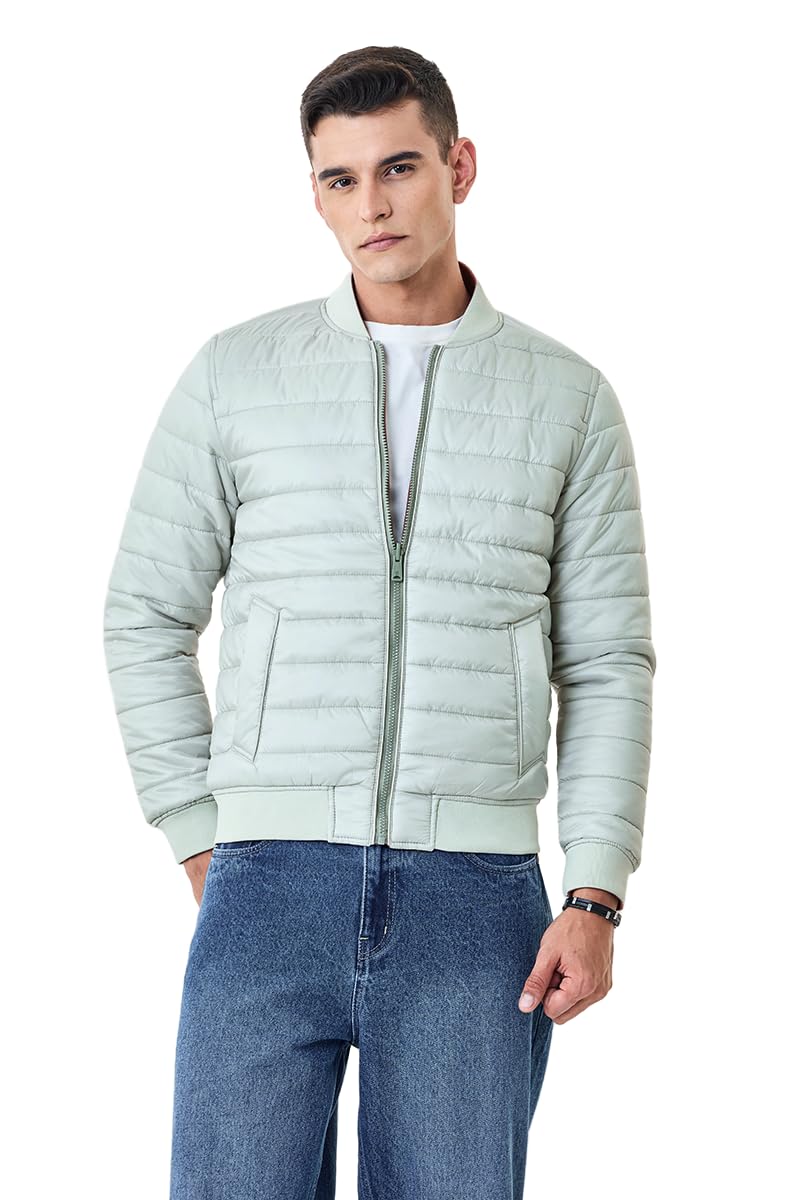snitch Men Casual Jacket | Regular Fit Crew Neck Full Sleeve Quilted Bomber Design | 100% Polyester Lightweight Insulated Outerwear For Winter & Layering-picture-11
