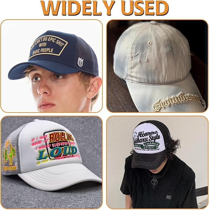Image of 3Pcs Wooden Trucker Cap Template Palette, Trucker Hat Patches Hat Patches Templates Patch Hat Tool Patch Board Design Supplies, Trucker Accessories Perfect for Designing Your Own Special DIY Hat