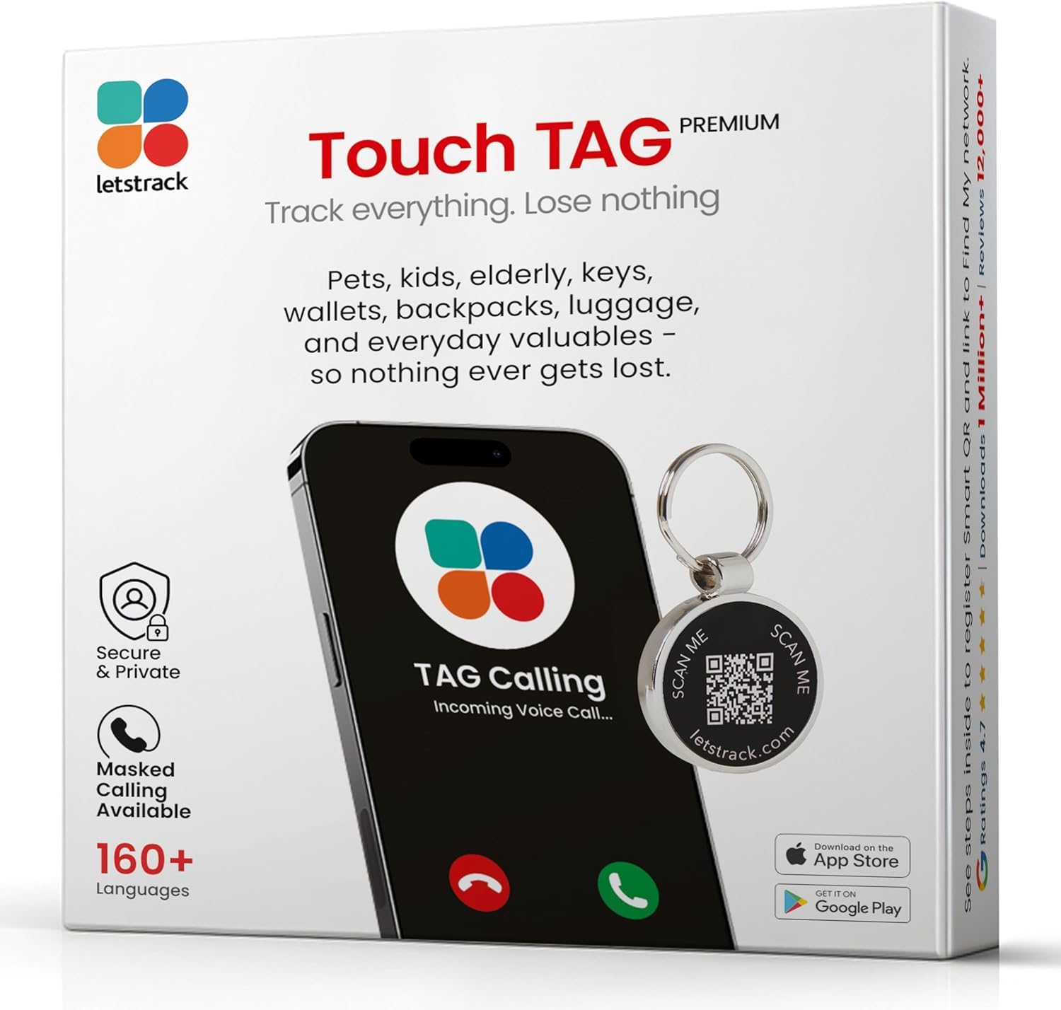Personalised Smart QR Pet Tag Pack of 4 | Real-Time Alerts | Private Calling | Dog Cat | Scratch Resistant | Name ID | Keychain Style | Puppy Kitten Bag Tag | Premium Identity Tracker