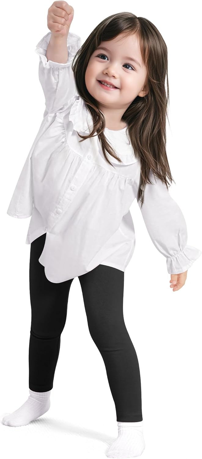 2 Pack Toddler Girls Flare Pants Baby Cotton Leggings Size 18M-5T - Image 4