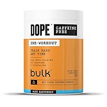 Dope Polvere Pre-Workout Senza Caffeina | Blue Raspberry | 510g | 30 Porzioni | Senza Stimolanti | 3,2g Beta Alanina | 3g Creatina | Miscela Citrullina AAKG | Vitamina B6 | Supporta Potenza