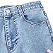 Nivne Tco Girls Flare Jeans High Waist Y2K Bell Bottoms, Wide Leg Denim Pants with Cute Pink Bow Decor & Pockets (US, Age, 10 Years, Blue)
