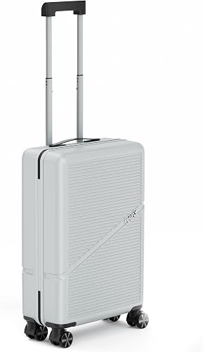 Carry On Luggage Airline Approved 20 Inch Hardside Suitcase with Spinner Wheels, Lightweight PC Rolling Luggage with TSA Lock & USB Charging Port for Travel, Grey, 22.2 x 14.4 x 8.9 inches, 36L