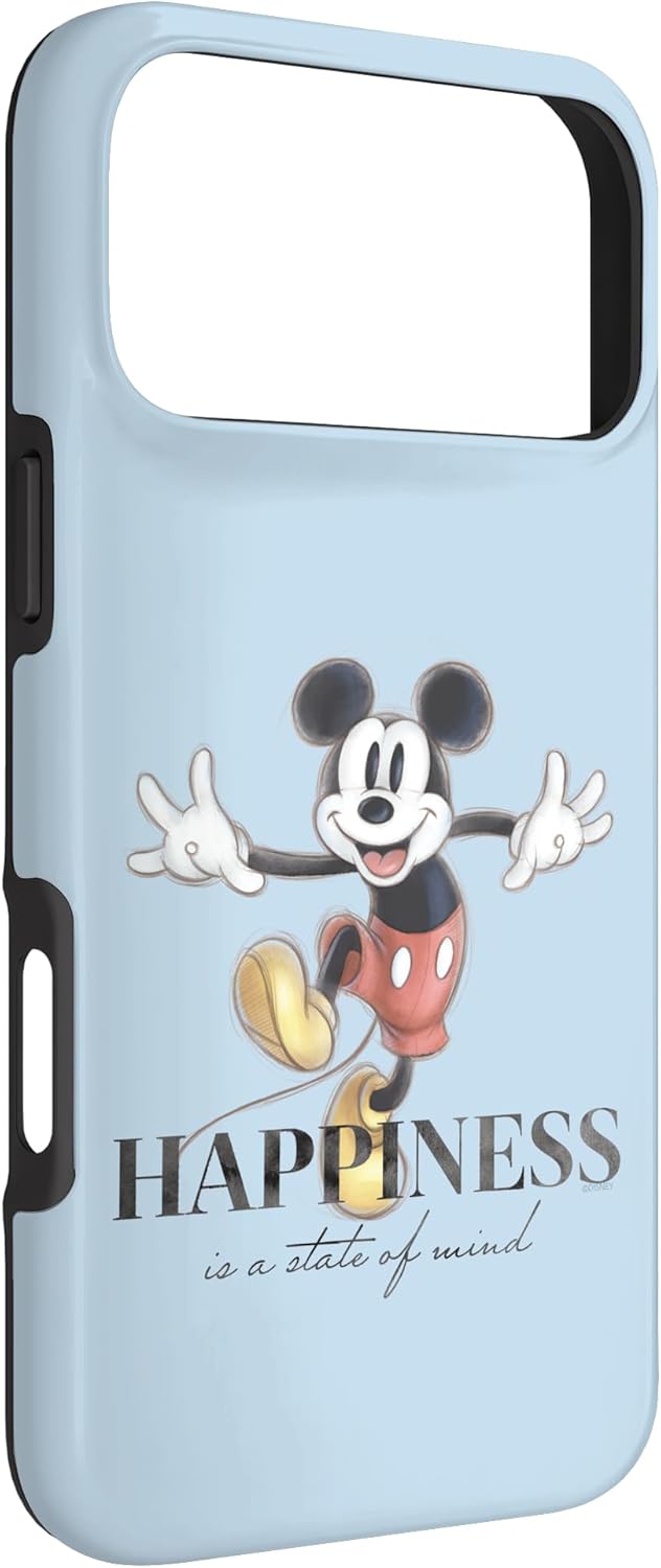 Disney 100 Anniversary Mickey Mouse D100 Quote Happiness Case for iPhone 17 Pro Max