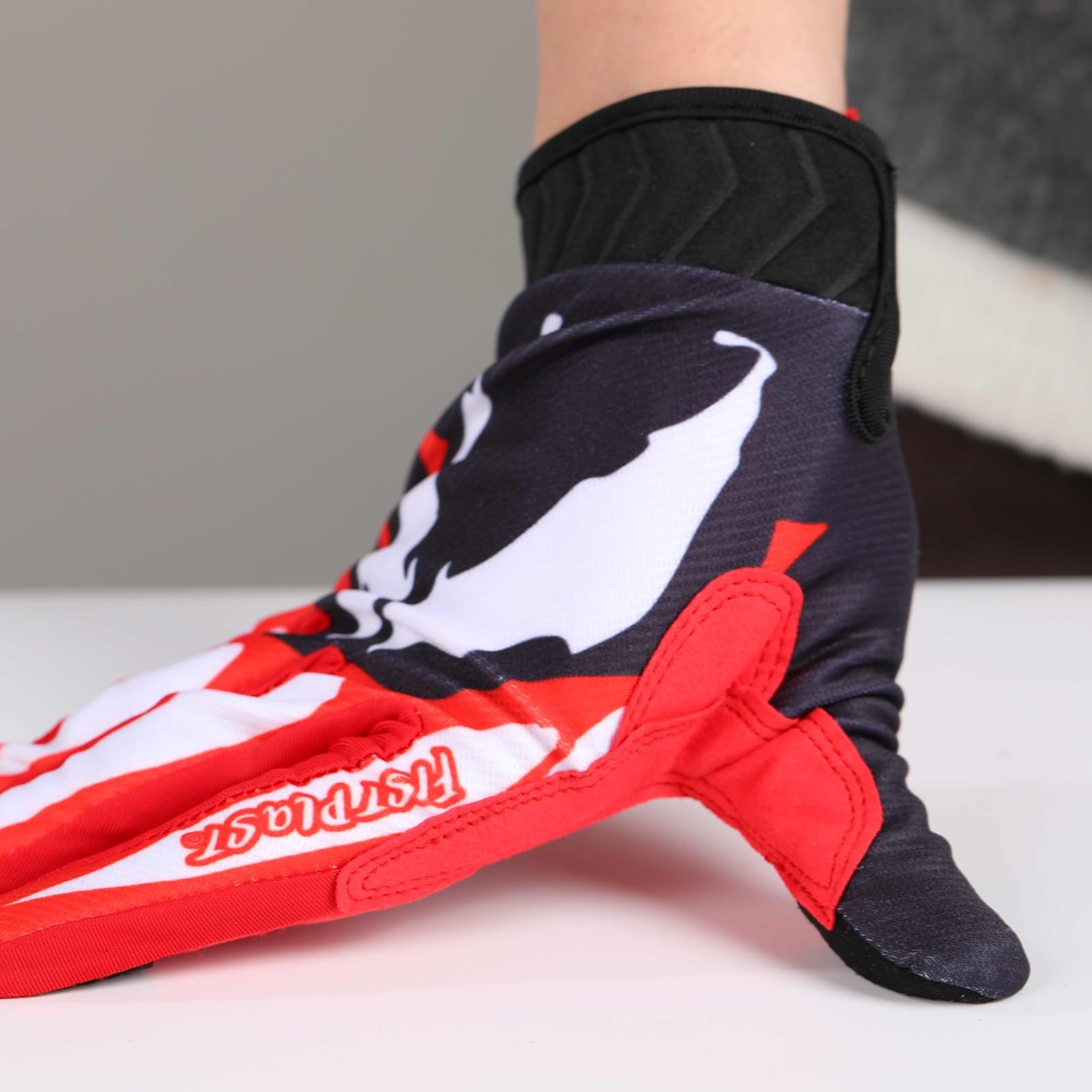 Rękawiczki rowerowe All-Season Gloves, Comfortable To Wear, Universal Downhill Motocross Long Finger -Red-L