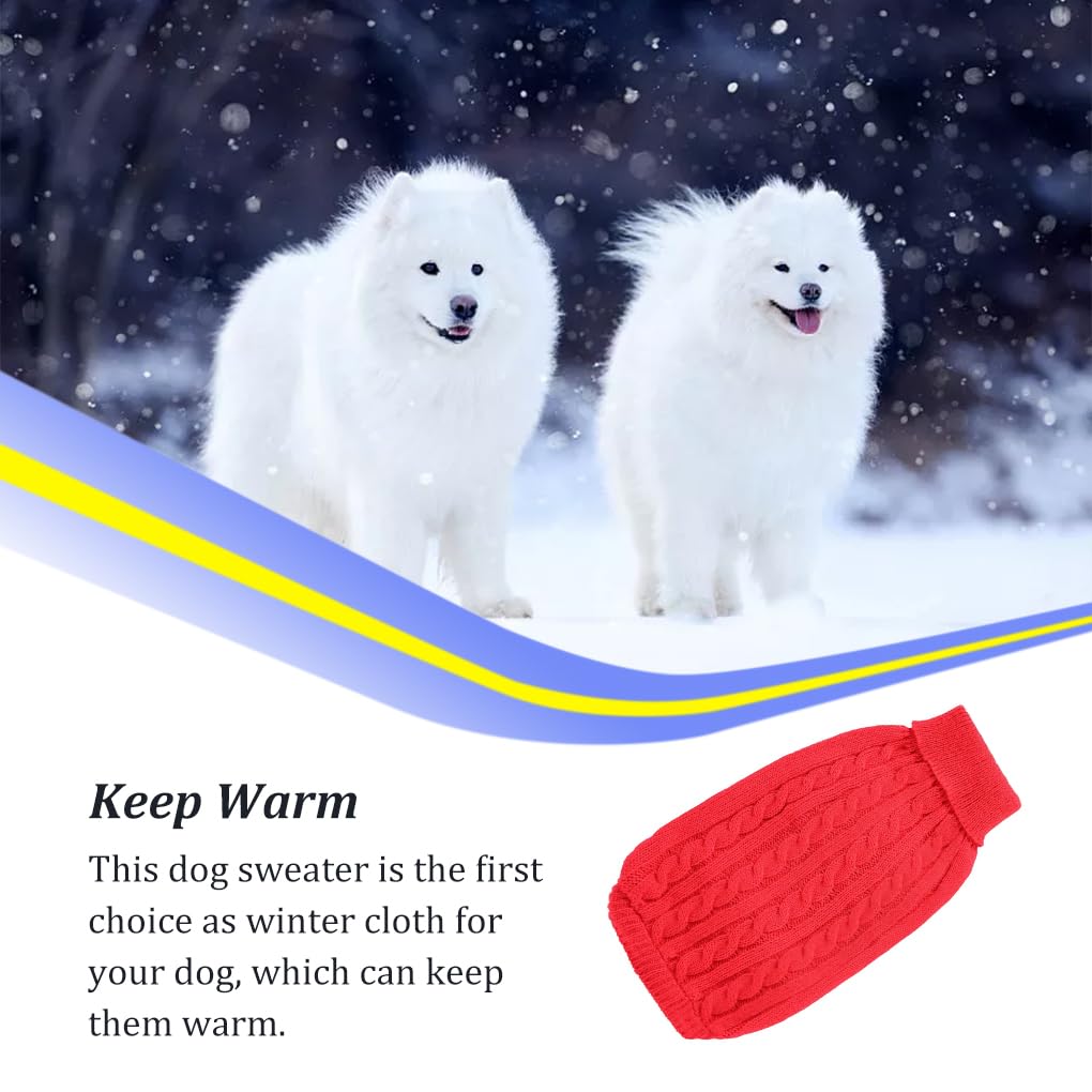 Lot de 3 chemises pour chiots sans boucles - Cadeau idéal pour animaux de compagnie - Vêtements multicolores - Pull exquis pour chiens - Rouge - XS