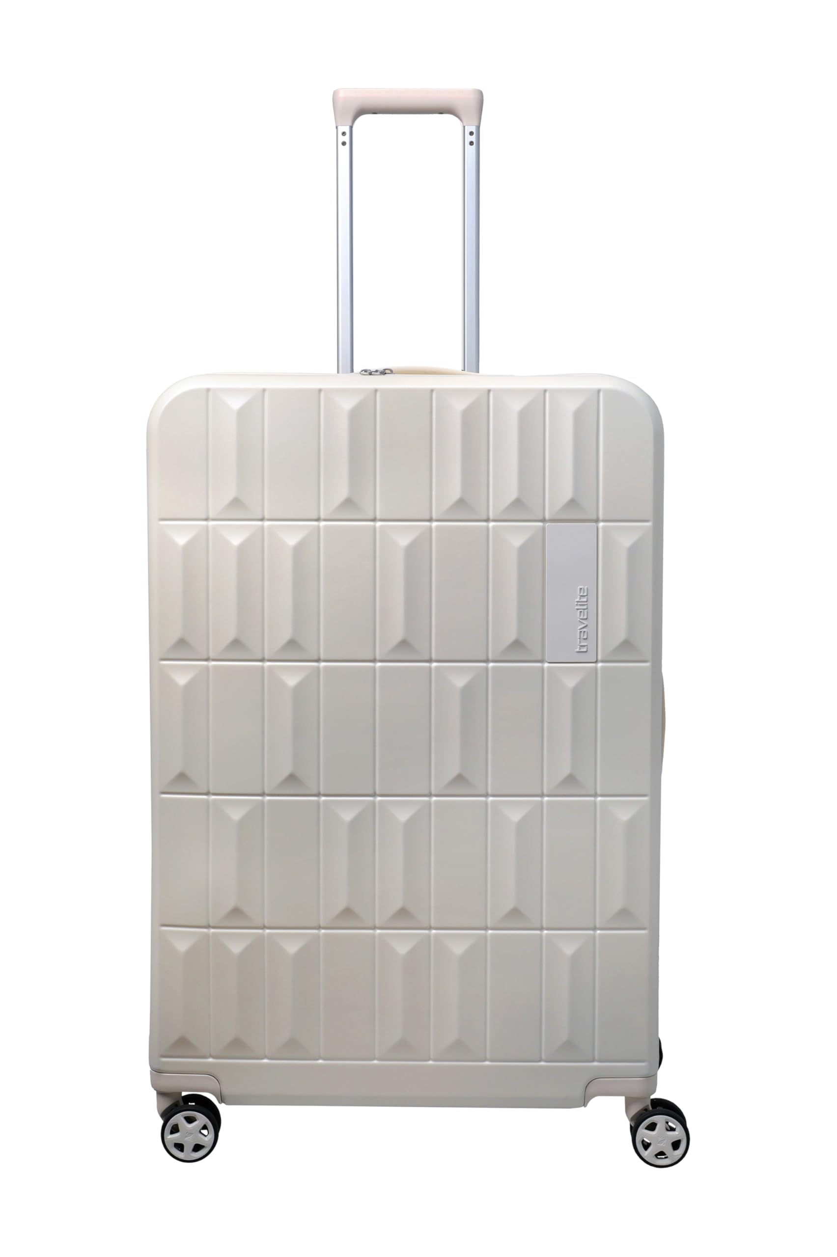 Travelite PANELLO, walizka z twardą obudową, z zamkiem szyfrowym TSA, 4 podwójne kółka, duża walizka podróżna z tworzywa ABS, 51 x 76 x 30 cm, 100 l, 4,4 kg