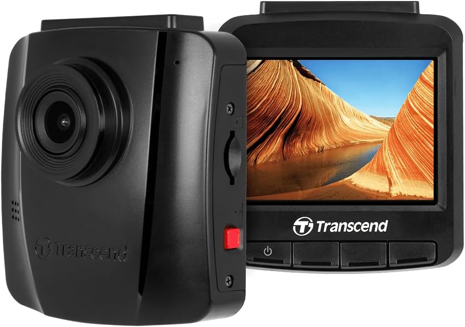 Transcend DrivePro 110 Dash Camera for Car | Dash Cam | Dashcam for Cars | Sony STARVIS | Build-in Battery | 2 Years Manufacturer Warranty | Made in Taiwan