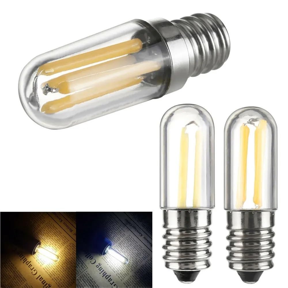 YSJX Lighting, Confezione da 10 lampadine LED for Frigorifero e congelatore, AC220V E14, 1W/2W/4W, lampadine COB, Lampada Bianco Freddo/Caldo Lampadine per la casa(Cold White,E14 220V 4W)