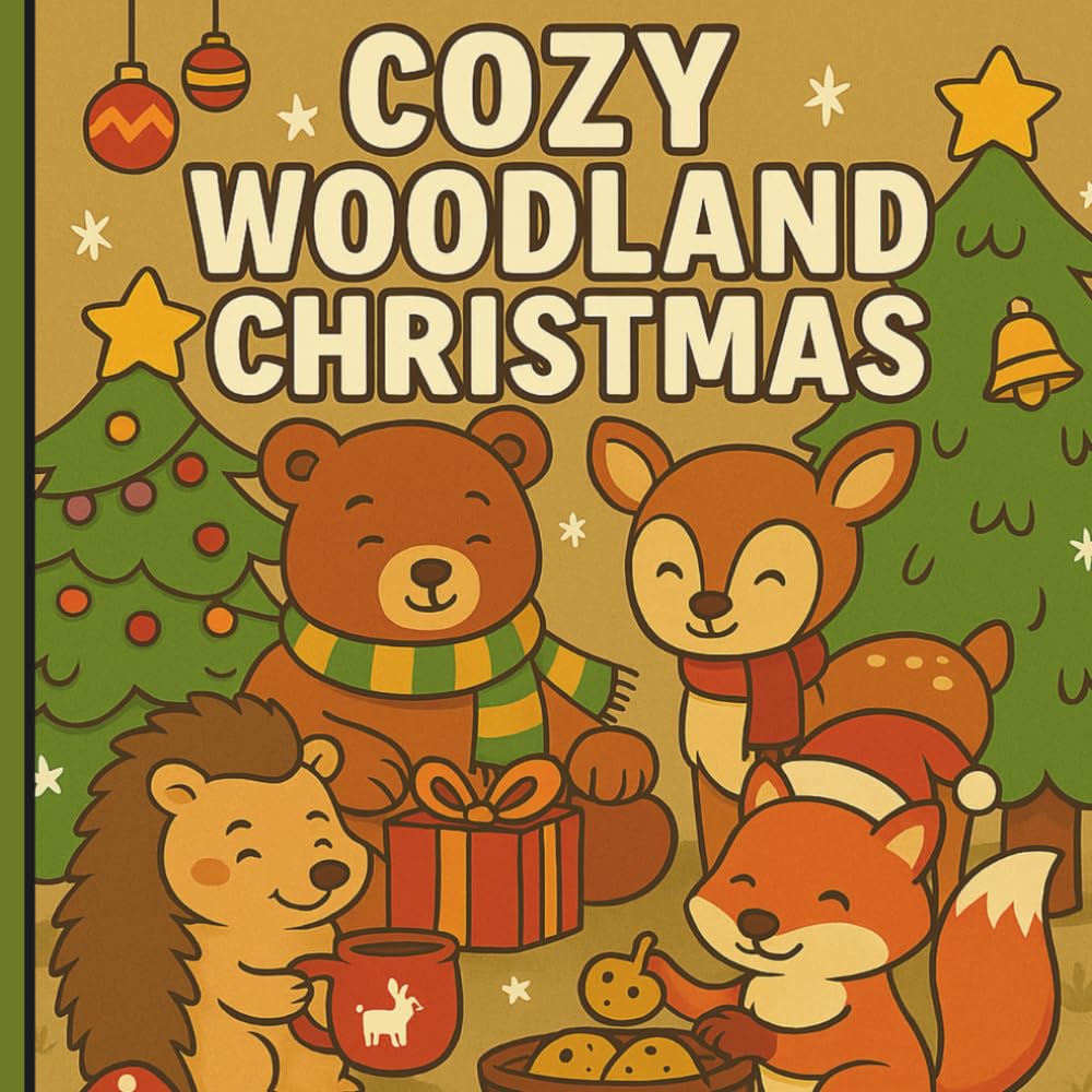 COZY WOODLAND CHRISTMAS CRITTERS: FUN & EASY COLORING BOOK (COZY COLORING BOOK SERIES)