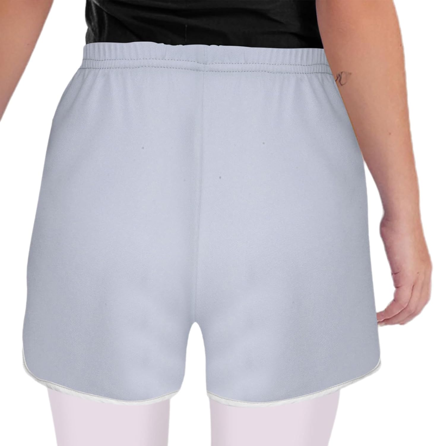 Kids Girls Sports Swim Shorts Floral Print Elastic Waist Loose Fit Bottoms