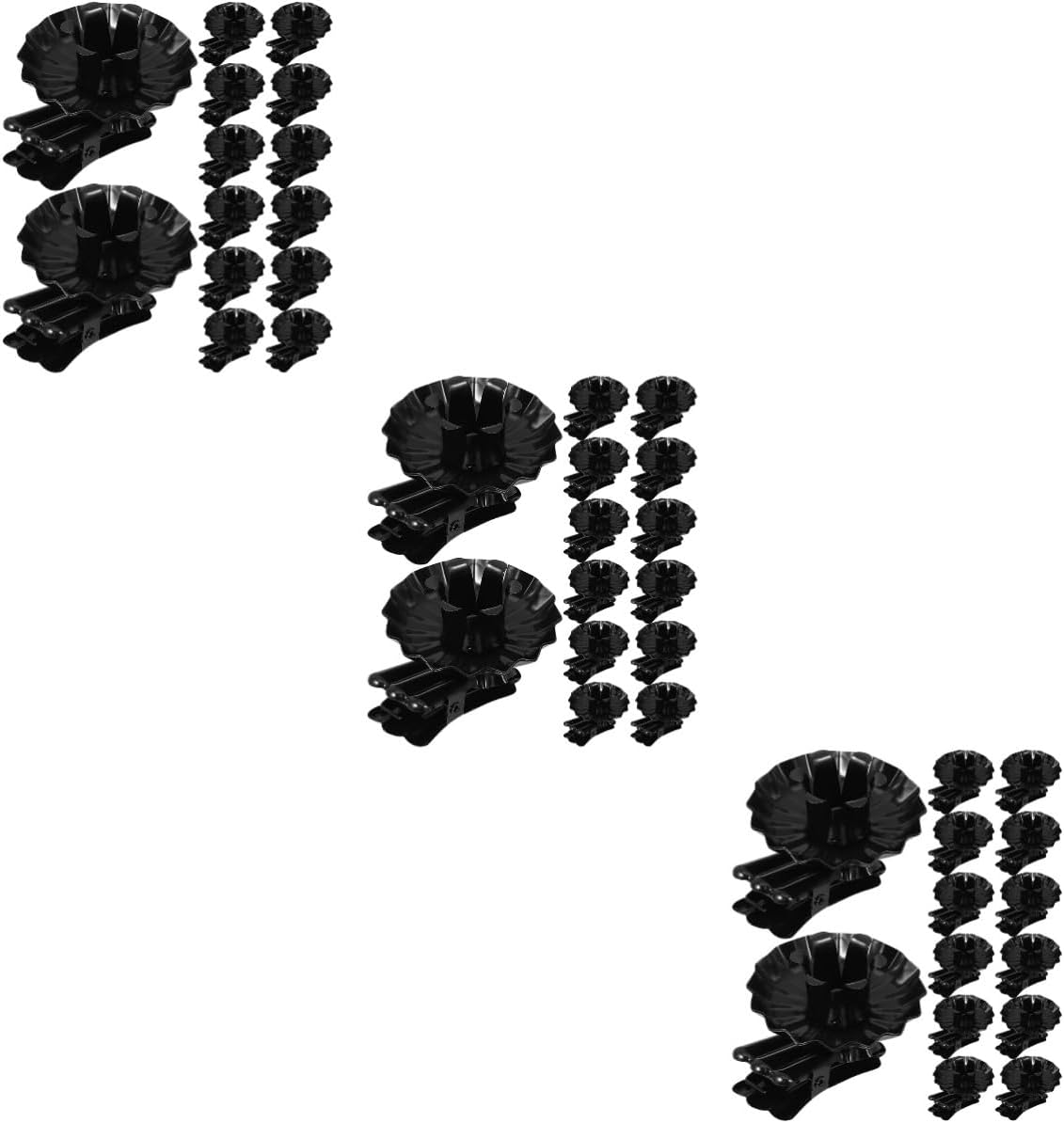 60pcs Vintage Metal Candle Holder Clips Christmas Candlestick Holder Clips for Table Decor Lightweight and Stable Design for Holiday Parties and Home Decoration