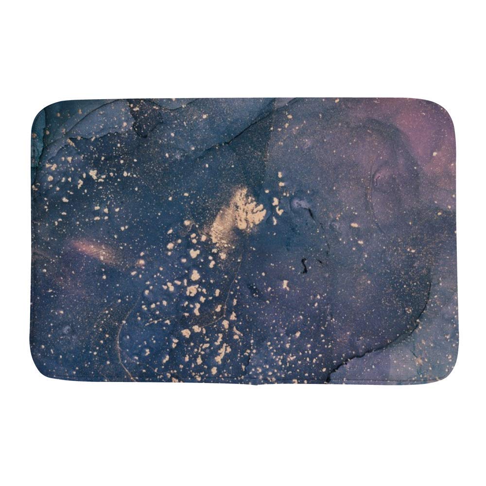 Tapis de bain antidérapant gris effet marbre 91x61 cm Ruchen
