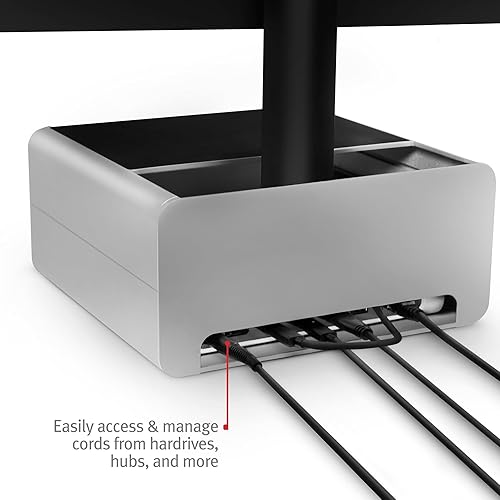 Miniatura 5 de Twelve South HiRise Pro - Soporte de altura ajustable para iMacpantallasmonitores con almacenamiento, frontal reversible + incrustaciones de cuero