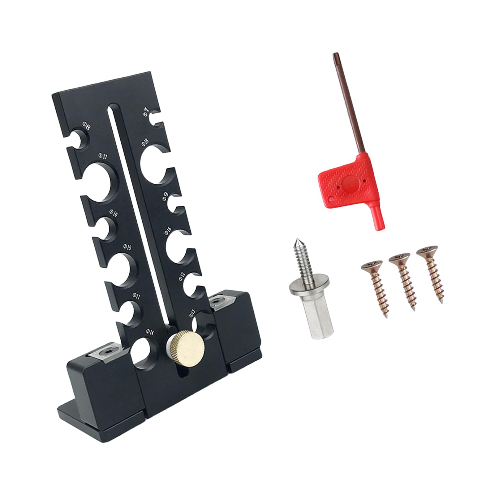 Pffiocix Black Dowel Maker Accessory For Increasing Stability And Precision In Craft And Woodworking Projects