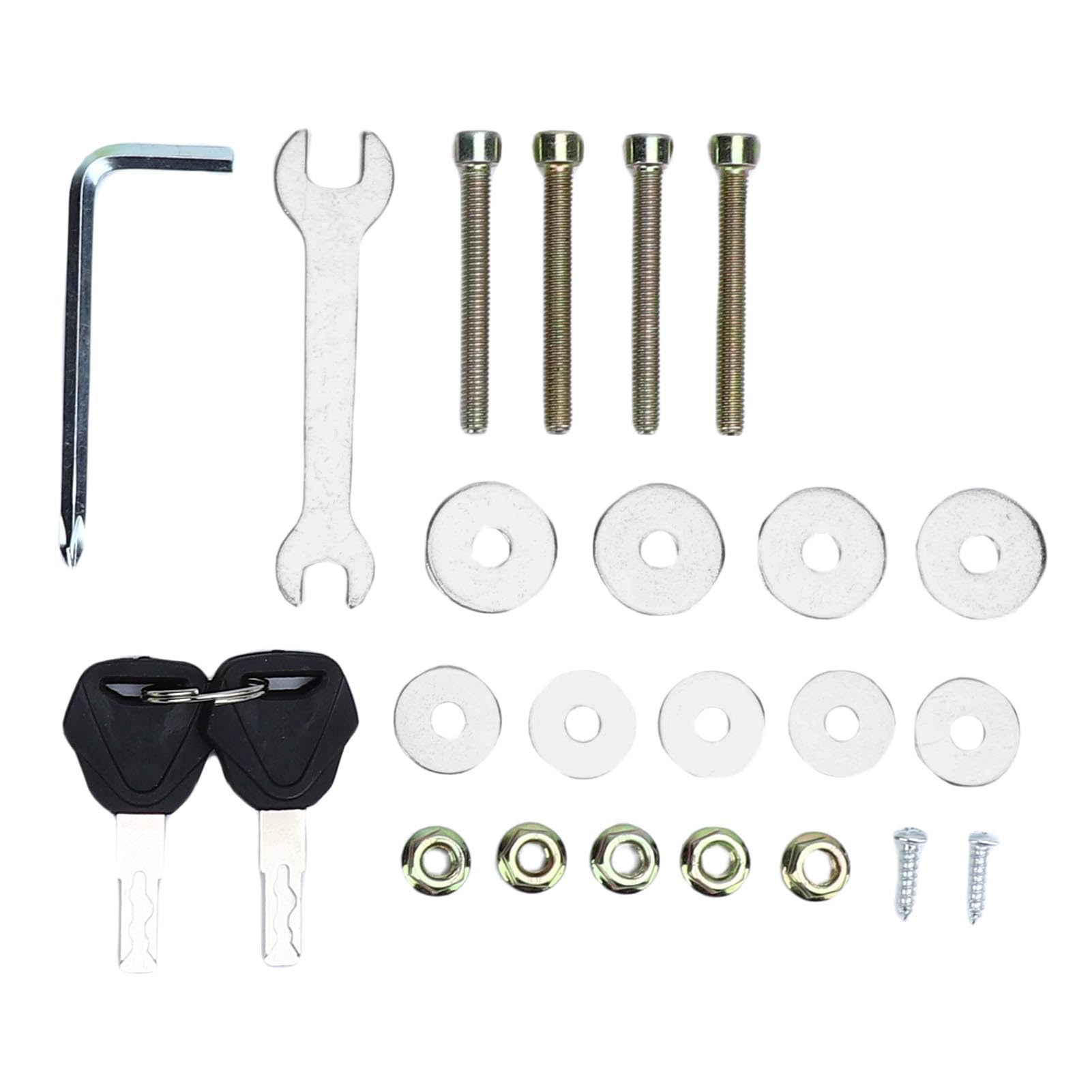 Boîte à Queue 47L avec Doublure en Cuir Abs Top Case Noir pour Véhicules électriques Scooters