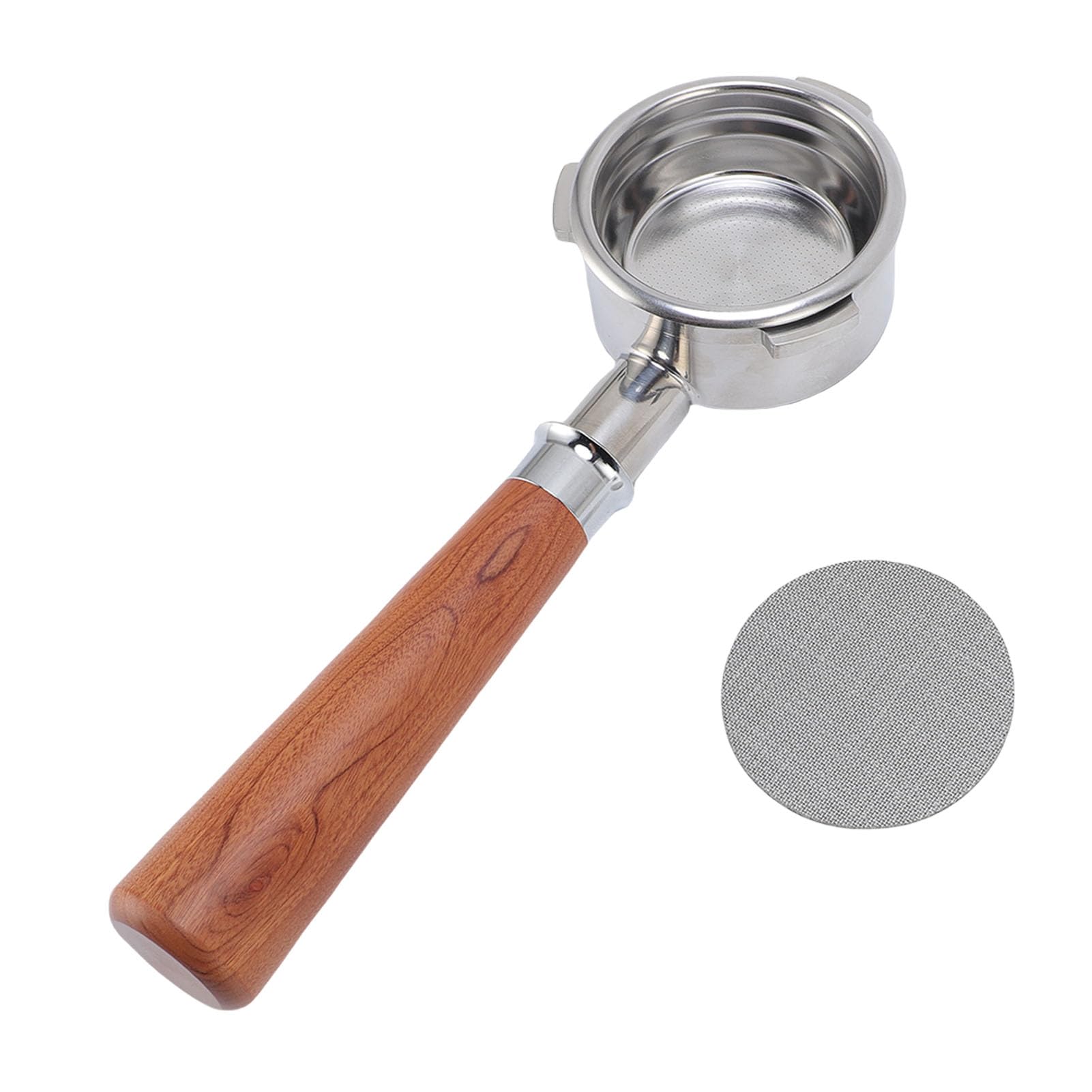 Focket Bezdenne Koluszko do Ekspresu 58mm, Drewniana Rączka, 3 Zaczepy