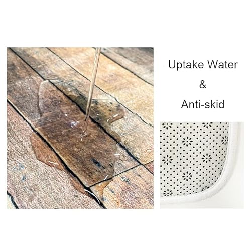 Yyinyuan Runner Rugs Morden Abstract Marble Indoor Mat, Non-Slip Area Rugs For Kitchen, Hallway, Entrance, Bedroom, Long Rugs (White 1, 47X18Inch) #TOP3